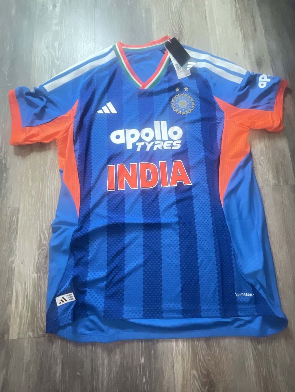 Adidas India T20 International 2026 Jersey Size L Blue